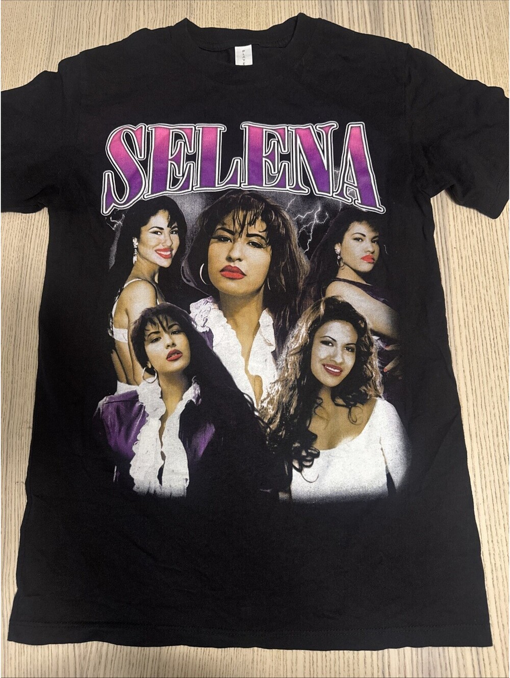 Selena Quintanilla Dream Collage T-Shirt Size Small Vintage Style Rap Tee Black